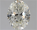 Natural Diamond 1.40 Carats, Oval with  Cut, I Color, VVS1 Clarity and Certified by GIA