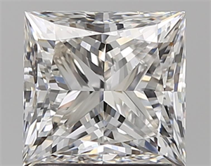 Picture of Natural Diamond 1.51 Carats, Princess with  Cut, F Color, VS2 Clarity and Certified by GIA