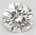 Natural Diamond 0.73 Carats, Round with Excellent Cut, H Color, IF Clarity and Certified by GIA