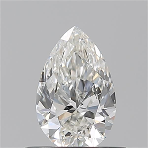Picture of Natural Diamond 0.52 Carats, Pear with  Cut, H Color, VS1 Clarity and Certified by GIA