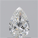 Natural Diamond 0.72 Carats, Pear with  Cut, H Color, VS1 Clarity and Certified by GIA