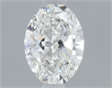 Natural Diamond 0.40 Carats, Oval with  Cut, F Color, VVS1 Clarity and Certified by GIA