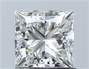 Natural Diamond 1.00 Carats, Princess with  Cut, I Color, VS2 Clarity and Certified by GIA