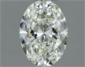 Natural Diamond 0.50 Carats, Oval with  Cut, I Color, VS1 Clarity and Certified by IGI