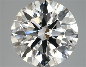 Picture of Lab Grown Diamond 3.60 Carats, Round with Ideal Cut, G Color, SI1 Clarity and Certified by IGI