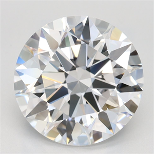 Picture of Lab Grown Diamond 3.46 Carats, Round with Ideal Cut, D Color, VVS1 Clarity and Certified by IGI