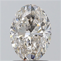 Natural Diamond 1.20 Carats, Oval with  Cut, J Color, VS2 Clarity and Certified by GIA
