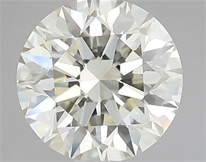 Picture of Natural Diamond 2.60 Carats, Round with Excellent Cut, L Color, IF Clarity and Certified by IGI