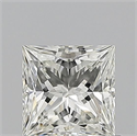 Natural Diamond 0.71 Carats, Princess with  Cut, I Color, VVS1 Clarity and Certified by GIA