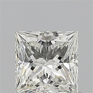 Picture of Natural Diamond 0.71 Carats, Princess with  Cut, I Color, VVS1 Clarity and Certified by GIA