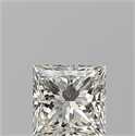 Natural Diamond 0.72 Carats, Princess with  Cut, J Color, VS1 Clarity and Certified by GIA