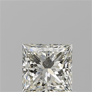Picture of Natural Diamond 0.72 Carats, Princess with  Cut, J Color, VS1 Clarity and Certified by GIA