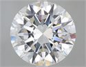 Lab Grown Diamond 6.01 Carats, Round with Excellent Cut, E Color, VVS2 Clarity and Certified by IGI