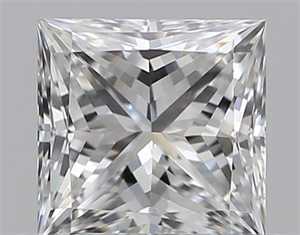 Picture of Natural Diamond 0.40 Carats, Princess with  Cut, D Color, VS1 Clarity and Certified by GIA