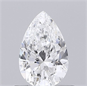 Natural Diamond 0.40 Carats, Pear with  Cut, E Color, SI1 Clarity and Certified by GIA