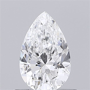 Picture of Natural Diamond 0.40 Carats, Pear with  Cut, E Color, SI1 Clarity and Certified by GIA