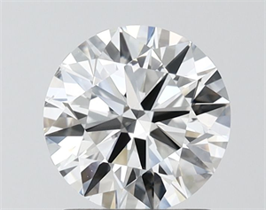 Picture of Lab Grown Diamond 1.50 Carats, Round with Ideal Cut, F Color, VVS2 Clarity and Certified by IGI