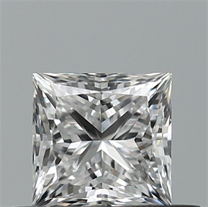 Picture of Natural Diamond 0.51 Carats, Princess with  Cut, D Color, SI1 Clarity and Certified by GIA