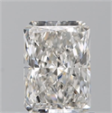 Natural Diamond 0.90 Carats, Radiant with  Cut, H Color, SI1 Clarity and Certified by GIA