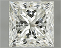 Diamante Natural 0.80 quilates, Princesa , Color J, claridad VVS2 y certificado IGI