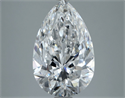 Natural Diamond 4.03 Carats, Pear with  Cut, E Color, FL Clarity and Certified by GIA