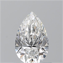 Diamante Natural 0.71 quilates, De pera , Color F, claridad SI1 y certificado GIA