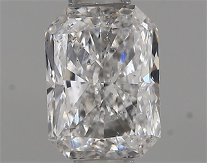 Picture of Natural Diamond 0.51 Carats, Radiant with  Cut, E Color, SI2 Clarity and Certified by IGI