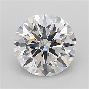 Picture of Lab Grown Diamond 4.06 Carats, Round with Ideal Cut, D Color, VVS1 Clarity and Certified by IGI