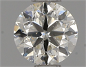 Natural Diamond 0.40 Carats, Round with Very Good Cut, I Color, SI2 Clarity and Certified by IGI