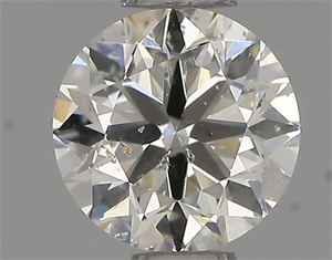 Picture of Natural Diamond 0.40 Carats, Round with Very Good Cut, I Color, SI2 Clarity and Certified by IGI