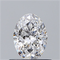 Natural Diamond 0.52 Carats, Oval with  Cut, D Color, VVS1 Clarity and Certified by GIA