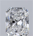 Natural Diamond 0.50 Carats, Radiant with  Cut, E Color, VVS2 Clarity and Certified by GIA