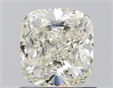 Natural Diamond 1.07 Carats, Cushion with  Cut, K Color, VS2 Clarity and Certified by GIA