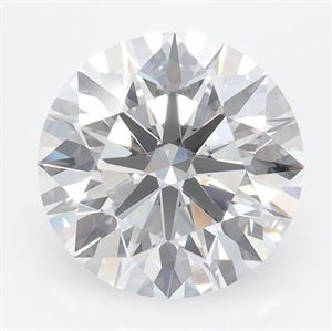 Picture of Lab Grown Diamond 2.97 Carats, Round with Ideal Cut, D Color, IF Clarity and Certified by IGI