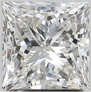 Picture of Natural Diamond 2.01 Carats, Princess with  Cut, G Color, SI1 Clarity and Certified by GIA