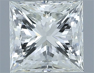 Picture of Natural Diamond 1.00 Carats, Princess with  Cut, I Color, VVS2 Clarity and Certified by IGI