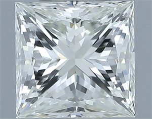 Picture of Natural Diamond 1.00 Carats, Princess with  Cut, I Color, VVS2 Clarity and Certified by IGI