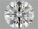 Del inventario de diamantes de laboratorio, 3.08 quilates, Redondo , Color E, claridad SI1 y certificado IGI