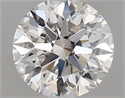Natural Diamond 0.75 Carats, Round with Excellent Cut, H Color, VVS1 Clarity and Certified by GIA