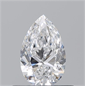 Natural Diamond 0.51 Carats, Pear with  Cut, D Color, VS2 Clarity and Certified by GIA