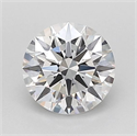 Lab Grown Diamond 1.02 Carats, Round with Ideal Cut, D Color, VVS2 Clarity and Certified by IGI
