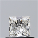 Diamante Natural 0.50 quilates, Princesa , Color I, claridad VVS2 y certificado GIA