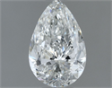 Diamante Natural 0.60 quilates, De pera , Color H, claridad SI2 y certificado GIA
