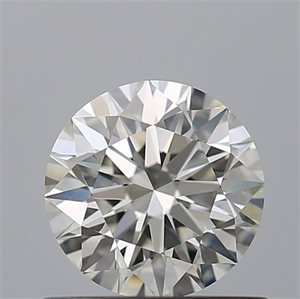 Picture of Natural Diamond 0.71 Carats, Round with Excellent Cut, G Color, IF Clarity and Certified by IGI