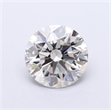 Lab Grown Diamond 1.28 Carats, Round with Excellent Cut, F Color, VS2 Clarity and Certified by IGI