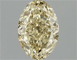 Picture of Lab Grown Diamond 1.53 Carats, Oval with  Cut, Fancy Intense Yellow Color, VS1 Clarity and Certified by IGI