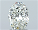 Natural Diamond 0.90 Carats, Oval with  Cut, I Color, VS2 Clarity and Certified by GIA