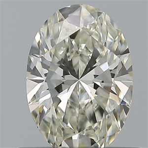 Picture of Natural Diamond 0.55 Carats, Oval with  Cut, H Color, VVS2 Clarity and Certified by IGI