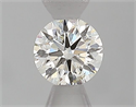 Natural Diamond 0.41 Carats, Round with Excellent Cut, G Color, SI2 Clarity and Certified by IGI