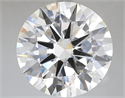 Lab Grown Diamond 7.03 Carats, Round with Excellent Cut, G Color, VVS2 Clarity and Certified by IGI